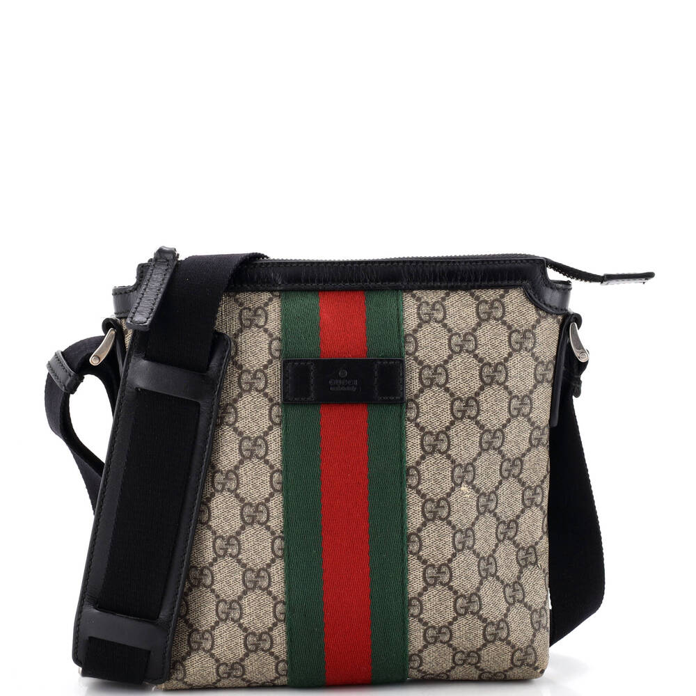 Gucci Web Messenger Bag Gg Coated #266040G76B